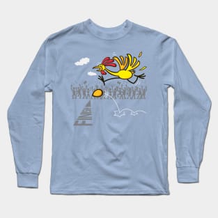 Chicken and egg dilemma: scrambled forever? Long Sleeve T-Shirt